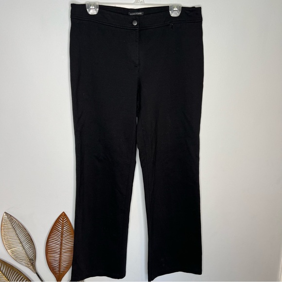 EILEEN FISHER Stretch-Crêpe Slim Wide Leg Pants - Picture 2 of 12